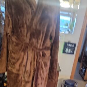 Elegant Brown Teddy Fuzzy Robe.